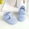 Pierwsze Walkers Baby Boy Buty swobodne płótno Śliczne kreskówki Moccasins Soft Sole Infant Born Febuwear Yellow Toddler