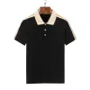 Men Polo Summer Casual T koszule projektant męski polo liter druku