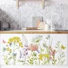 Naklejki ścienne kwiaty domowe pokój ogrodowy dekoracja sypialni mieszkalna klejenie meble łazienki Dom Dom Wewnętrzny wystrój 231211