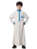 Ethnic Clothing Ramadan Muslim Dubai Saudi Arabic Boys Robe Dishdasha Kids Abaya Kaftan Islamic Long Thobe Middle Eastern Teenage Dress
