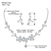 Mecresh Set di gioielli con collana da sposa con farfalla carina per le donne Set di orecchini da sposa con zirconi trasparenti Set di gioielli di Natale TL545 H343Y