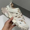 Luxury merk track lopers heren schoenen ontwerper dames graffiti heren schoenen trainers zwart roze grijze sneakers beige lederen nylon geprinte platform trainers maat 35-45