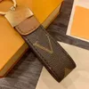 Designer Keychains Multicolor Key Chain High Quality 1:1 Women Men Brown Leather Bag Wallet Lanyard Plated Gold Accessories Dragonne
