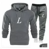 Survêtements pour hommes Designer Survêtement Femmes Deux pièces Tenues Hommes Jogging Costume Lettre Imprimé Sweatsuit Casual Sweat À Capuche Et Pantalon De Survêtement Otdj5