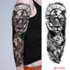 Temporary Tattoos Waterproof Tattoo Sticker Anubis Ancient Egypt Greece Zeus Eye Full Arm Fake Tatto Flash Tatoo Sleeve for Men Women 231208