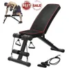 NEW Household Fitness Workout Gym Exercise Training Equipment Indoor Fitness Foldable Fitness Stool Dumbbell Bench Sit Up Stool Q06392721