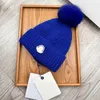 top designer beanie Plush ball head Luxury knit hat design hat Warm breathable exquisite Hat trend autumn winter Elegance versatile Casual fashion warm gift