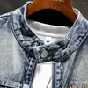 Men's Jackets Autumn And Winter Fashion Embroidered Denim Jacket Trendy Loose Retro Work Casual