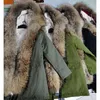 Parkas de plumón para mujer Maomaokong invierno cálido abrigo Parkas para mujer ropa femenina con chaqueta larga con cuello de piel Real Natural grande 231208