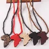 Whole and retail 2017 New Africa Map Pendant Good Wood Hip Hop Wooden Fashion Necklace 291k