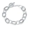 UNY Bracelet marque de créateur David inspiré s Antique femmes bijoux câble fil Vintage cadeaux de noël s 211124229g