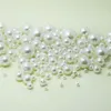 1000pcs Pearl okrągły biała perłowa imitacja ABS Kulki Biżuterii Odkrycia 4 6 8 10 12 mm do tworzenia biżuterii203v