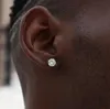 Stud Fashion Cool Super Bling Titanium Steel Zircon Earing For Women Men Crystal Ear Piercing Jewelry 2021 Brincos Christmas4869708