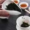 Herbata miba kawy gałki fasoli ceramiczna czysto biała gładka porcena z separatorem łyżki ze stali nierdzewnej tacki łopaty