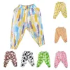 Pantaloni Bambino Bambini Neonate Ragazzi Cotone Pois Lino Elastico Pantaloni lunghi basic Bloomer Joggers casual Taglia 7 Abiti