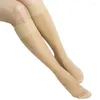 Chaussettes de Compression pour femmes, 1 paire, hauteur des genoux, Beige, noir, imprimé Floral, bonneterie élastique de soutien des jambes, été