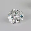 Offrez le certificat Test positif IJ couleur ronde brillant coupe 1ct 6 5mm VVS clarté laboratoire cultivé diamant Moissanite pour boucle d'oreille 1276R