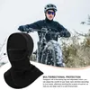Berets Winter-Gesichtsbedeckung, elastische Kordelzug-Sturmhaube, vollständiger Halswärmer, Motorrad-Kapuze, verdickt zum Reiten, Skifahren