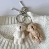 Porte-clés en peluche en forme d'ours, pendentifs de sac, matériel de sac à dos, pendentif pour sacs, clés