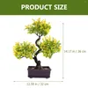 Decorative Flowers Fake Trees Artificial Potted Plant Office Garden Pots Outdoor Plastic Simulation Green Plants