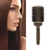 Hårborstar Nano Technology Ionic Ceramic Hair Aluminium Borst Boar Brestle Hair Curly Comb Round Brushes For Frisör Salon 231211