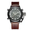 AMST Customized Personalized Leather Minimalist 50 Meters Waterproof Sport Wrist Watch AM3003193o