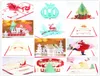 12Packed Newest christmas 3d greeting card christmas greeting card christmas decorations pop up greeting card whole9248924