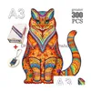 Puzzles Animal Wooden Jigsaw Mysterious Cat Puzzle Gift For Adt Kids Fabous Children Toy Leopard Decorative Gifts 230529 Drop Deliver Dhcia