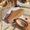 ホームシューズruodan women's Shoes〜Sangpo Village Mao Bao Tou Half Slippers革と毛皮の統合された豪華な綿の靴太い雪のブーツ