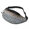 Sacs de taille Accueil Zigzag Multicolore Fanny Pack Hommes Femmes Cool Boho Camouflage Sac à bandoulière pour courir téléphone pochette d'argent