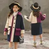 Cardigan Girls Kurtka jesienna zimowe kurtki dla wełnianych płaszczy mody dzieci odzież odzież 4 6 8 10 12 13 lat 231211