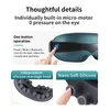 Masseur pour les yeux Masseur pour les yeux 16 tête de massage Bluetooth Musique Migraines Relax Réduire la fatigue oculaire Les cernes Améliorer le sommeil Cadeaux idéaux Femmes Hommes 231211