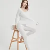 Thermo-Unterwäsche für Damen, Damen-Thermo-Unterwäsche-Anzug, Herbst-Winter, nahtlos, hohe Taille, Longjohns für Damen, Übergröße, Thermo-Langarm-Oberteile, weiblich, 231211