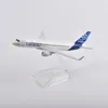 Flygplan Modle Jason Tutu 16cm Original Model Airbus A320 Airplane Model Plan Model Aircraft Diecast Metal 1/400 Scale Factory Drop 231208