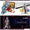 3D Puzzles Mosaic Tower Clock Acrylic Building Model Home Decoration Elegant Gift Z0907 Drop Delivery Toys Toys Dhnre