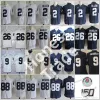 26 Saquon Barkley Football Jersey 2 Marcus Allen 9 Trace McSorley 88 Mike Gesicki No Name Name Navy Blue White Stitched Penn State College Mens J