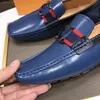 10modelli Scarpe da uomo firmate Scarpe casual Marchio di lusso Mocassini da uomo di personalità Mocassini Slip traspiranti su scarpe da guida gialle arancioni