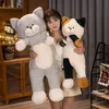 Плюшевые куклы Стили Мягкие игрушки для кошек Японский кот Peluche Мягкая подушка с животными для мальчиков и девочек Подарки на день рождения Успокаивающая подушка для сна 231211