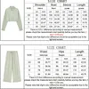 Women's Two Piece Pants 2023 Long Sleeve Top Elastic Waist Summer Striped Blouse Pant Sets Single Breasted Official Store