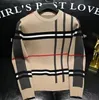 Vinterdesigner Men's Stripe Classic Sweater Autumn Winter Jacquard Sticked tröja Pluz Size 3XL Hoodie Pullover Knit tröja Y00044