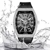 Часы Richar* FM Frank, мужские часы с винным ведром, минималистичный ремень, яхта, бриллианты, винтажная пара