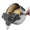 Colanders & Strainers Sile Colanders Kitchen Clip On Pot Strainer Drainer For Draining Excess Liquid Pasta Vegetable Cookware Drop Del Dhh7T