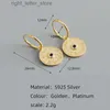 WANTME 925 en argent Sterling 12 Constellation boussole ronde bohème pendentif Huggie boucles d'oreilles pour femmes bijoux fins européens YQ231211