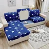 Fodere per sedie Fodera per cuscino elasticizzato per divano con stampa a stelle colorate Protezione per mobili a forma di L ad angolo sezionale