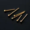 1 5mm mini small stud earrings for women and men Real 925 Sterling Silver tiny cute round Gold Color piercing ear fine jewelry326s