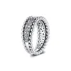 Cluster Rings CKK Silver 925 Jewelry Beaded Pave Band Ring For Women Fashion Gift Original Sterling253k
