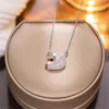 Роскошная модная дама лебедь подвесное ожерелье Хрустальное бриллиантовое ожерелье Ссваровское изящное просты