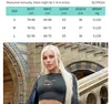 T-shirt da donna ritagliata senza schienale Crop Top magliette a maniche lunghe da donna Street Fashion sexy nero grigio verde Tee Shirt Femme N85-BD13