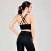 Gymkleding Dames Tanks Camis Sexy Yoga Sportbeha-ondergoed Huidvriendelijke gekruiste rug gewatteerde top Running Fiess Workout Tank Tops 688ss 2023