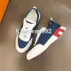 Designer Bounce Freizeitschuhe Marke Wildleder Sneakers Herren Trainer Atmungsaktive Patchwork Mesh Sneaker Rutschfeste Gummi Flache Schuhbox